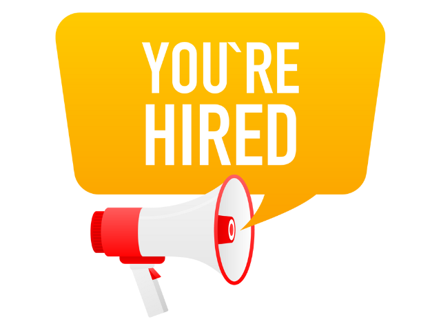 You're hired