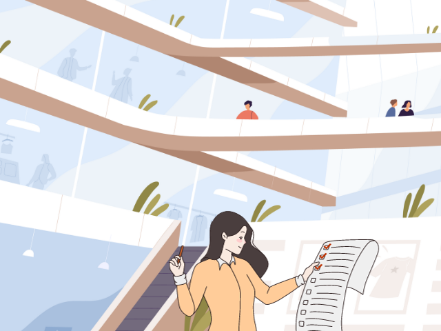 Woman conducting a site inspection